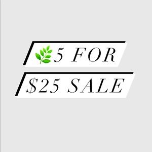 Bundle 5 books for $25!